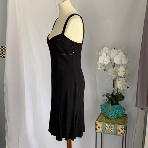 New with tags black sundress with red stitching - Picture 3 of 6